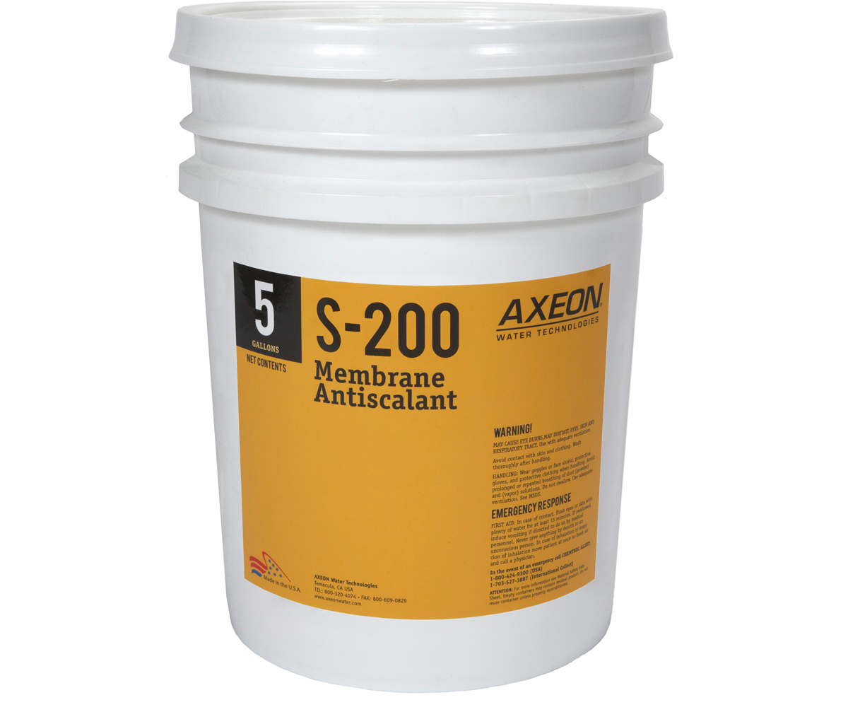 Picture for AXEON S–200 Membrane Antiscalant, 5-Gallon