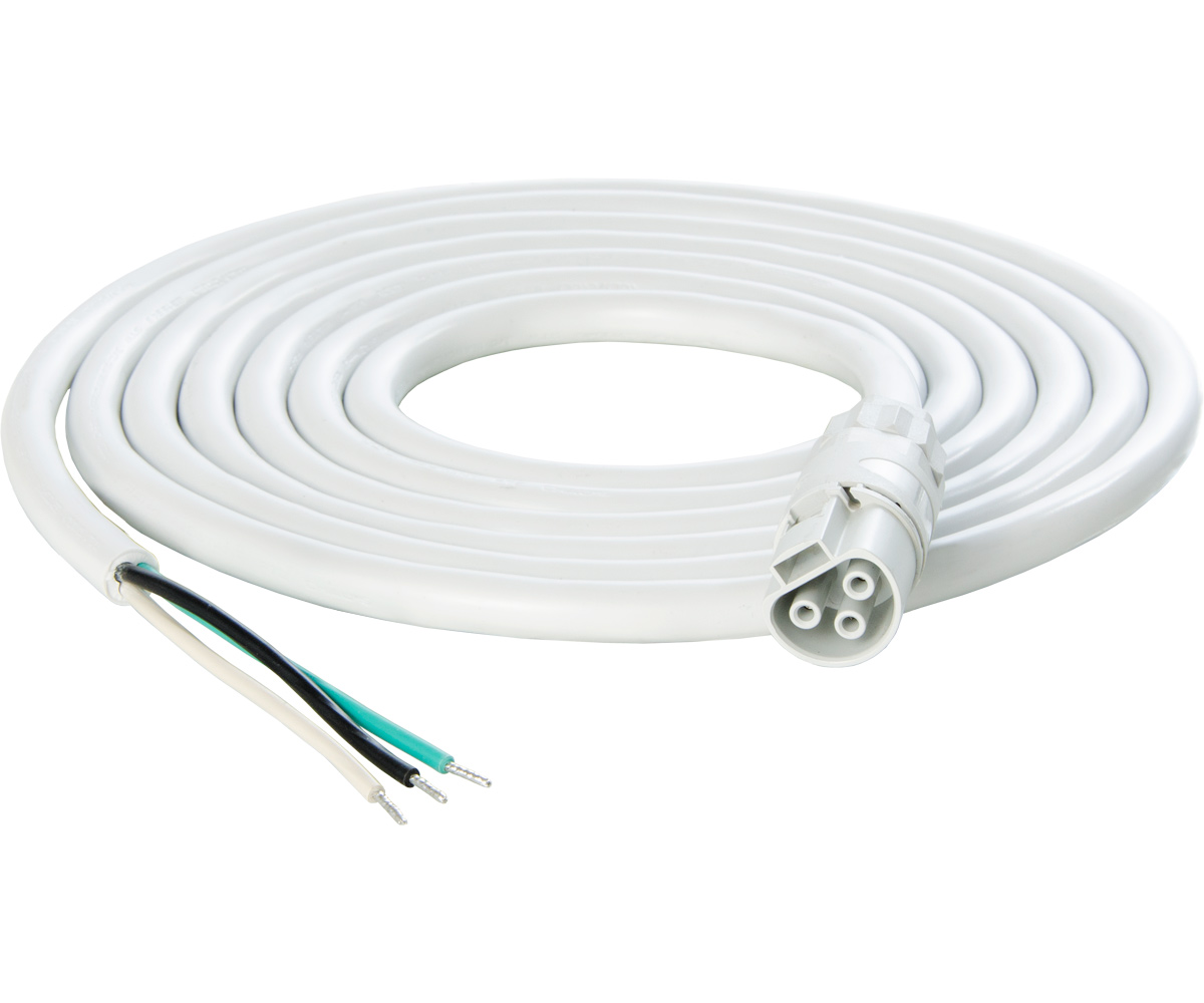 Picture of PHOTOBIO X White Cable Harness, 16AWG w/leads, 10'