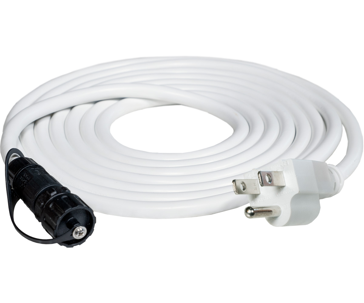 Picture 1 for 10' PHOTOBIO VP 110-120V Harness,White 18AWG Cable