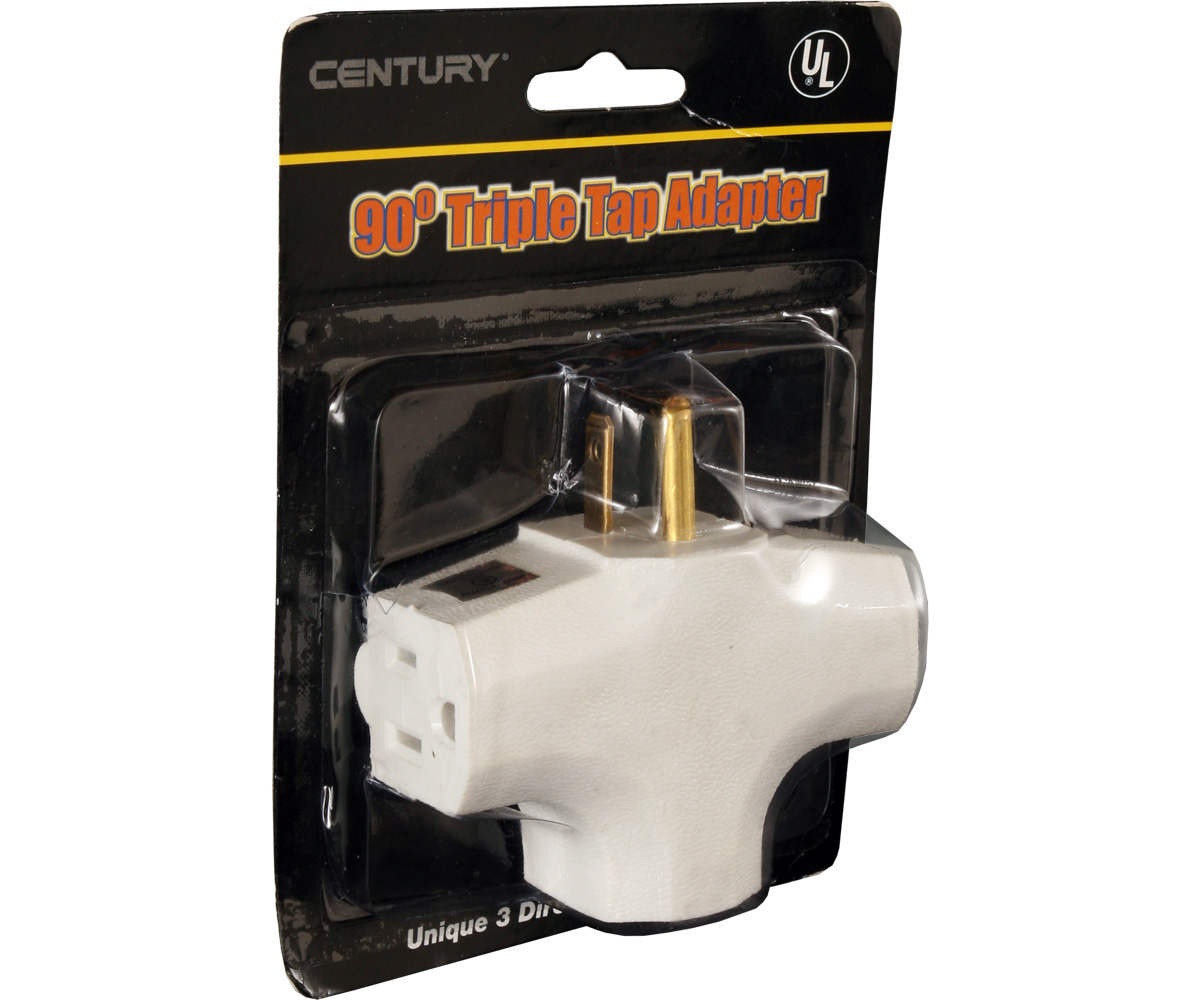 Picture for 90 Degree Tri Tap Adapter, White