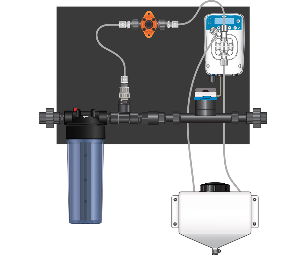 Picture for Dilution Solutions (NDS) Micro-Doser System, 3/4 in Right to Left (Lo-Flo)