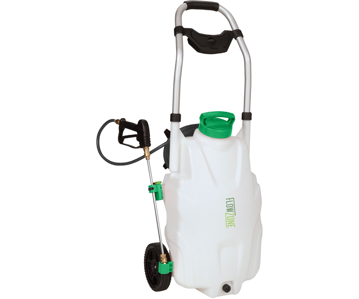 Picture for FlowZone Monsoon 2.5 High/Variable-Pressure Battery Rolling Sprayer (9-Gallon)