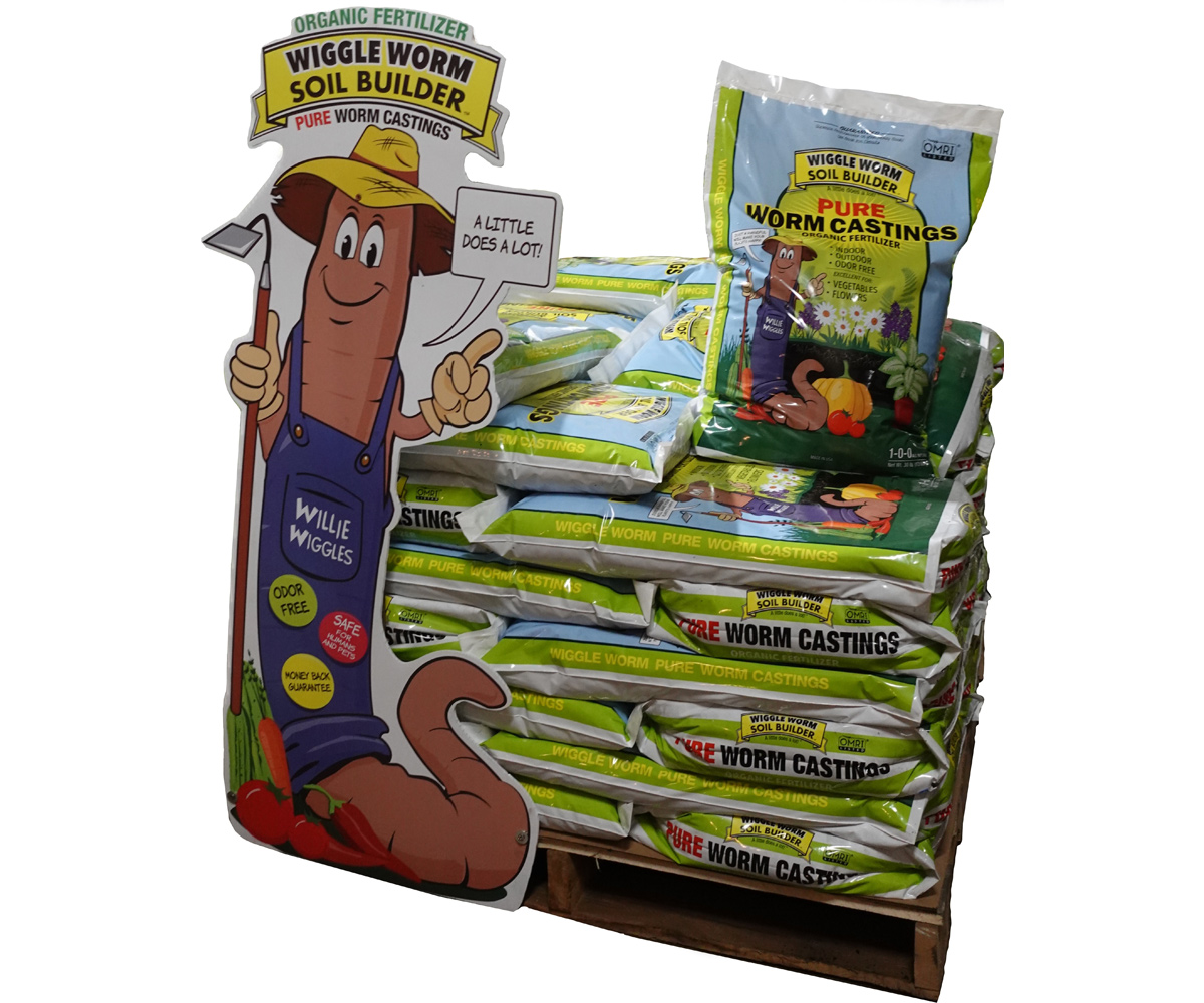 Picture for Wiggle Worm Soil Builder Worm Castings Promotional Pallet, 158-15 lb Bags