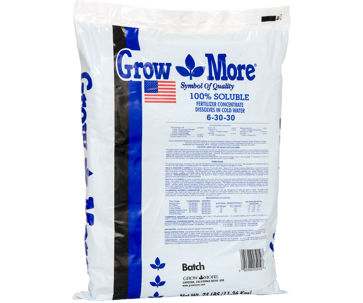 Picture for Grow More Soluble 6-30-30 Standard, 25 lbs