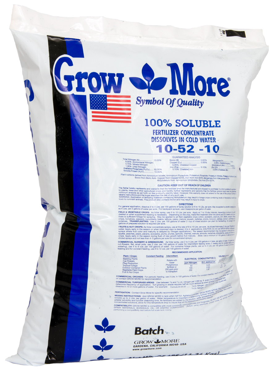 Picture for Grow More Water Soluble 10-52-10, 25 lbs