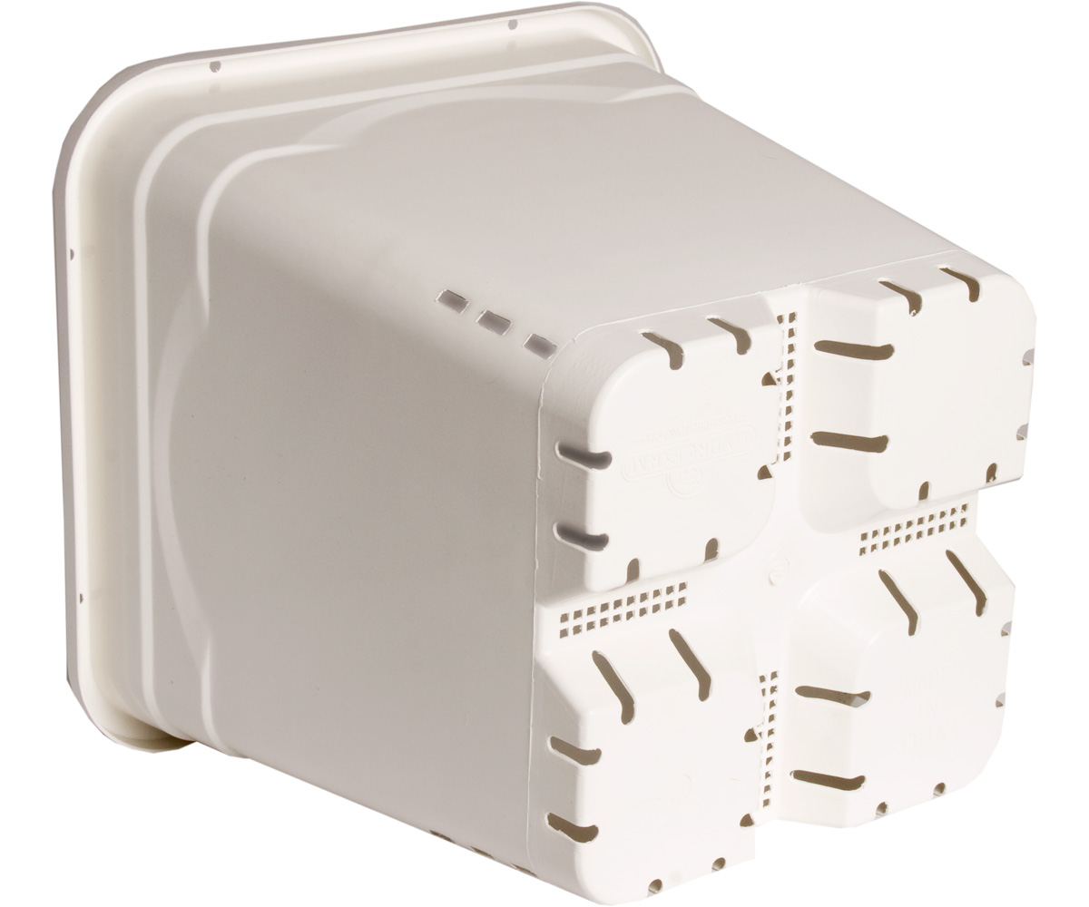 Active Aqua 12" x 12" Square White Pot, 12" Tall - Image 6