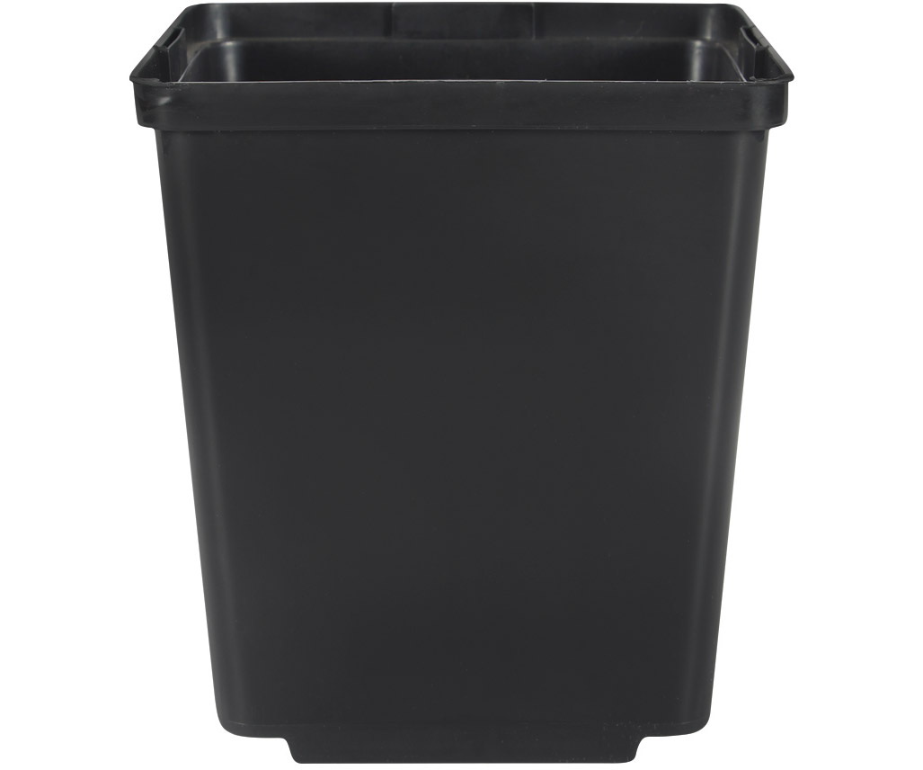 Picture of Hydrofarm 3.5" Square Deep Pot with tag slot, black, Case of 832