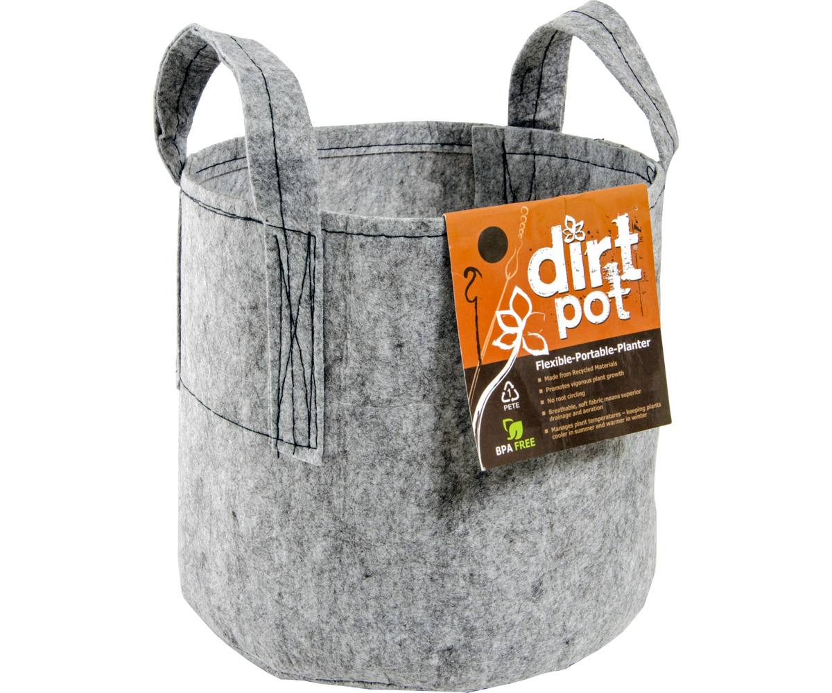 Picture for Dirt Pot Flexible Portable Planter, Grey, 100 gal, with handles