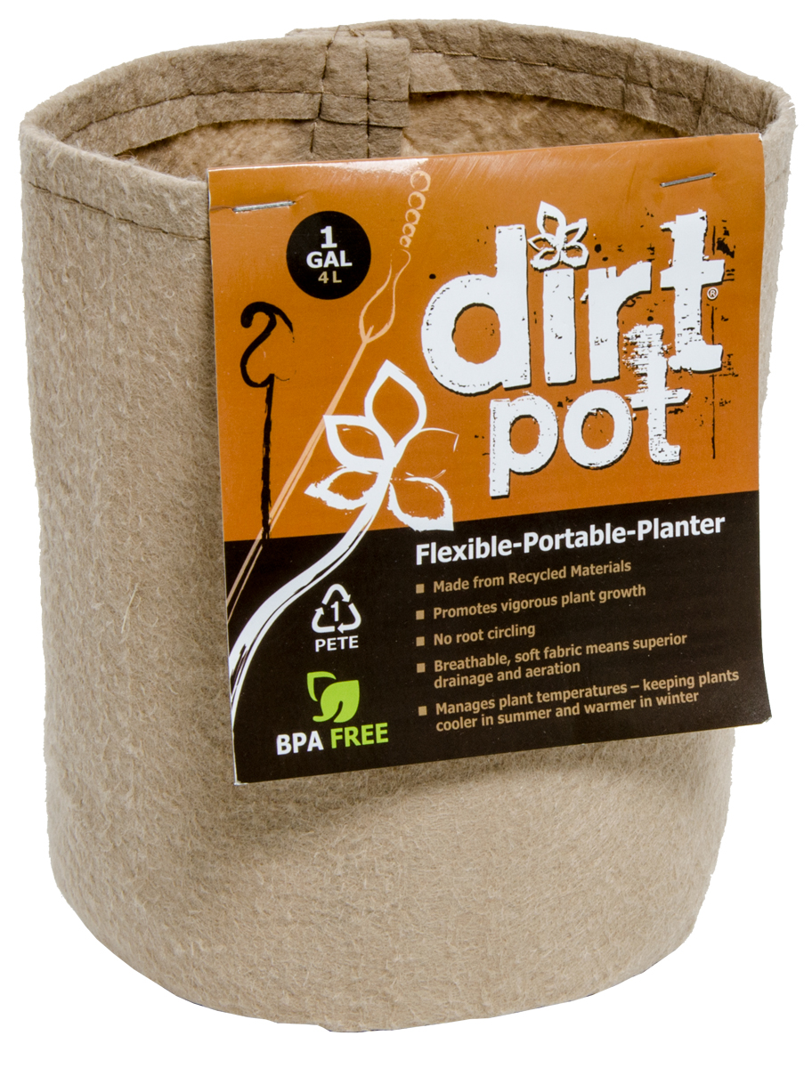 Picture for Dirt Pot Flexible Portable Planter, Tan, 1 gal, no handles