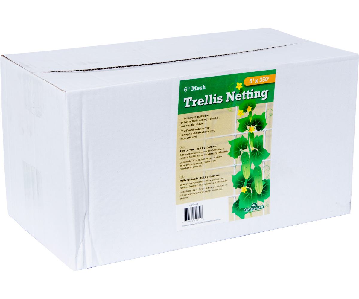 HF Trellis Netting Polyester 6" Mesh 5' x 30' Trellis Plant Support BAY HYDRO 