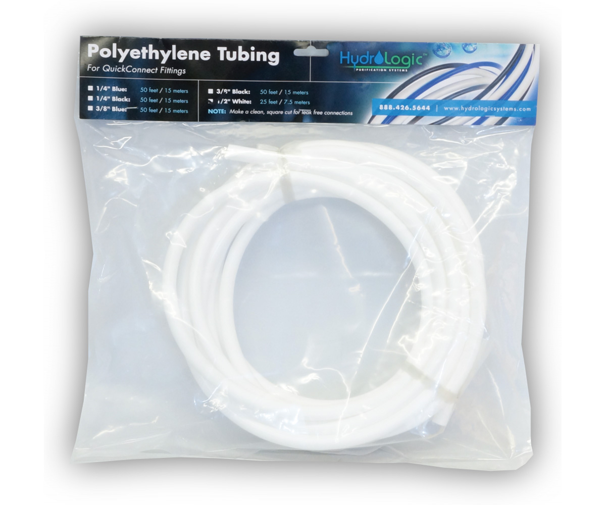 Picture for Hydrologic Polyethylene Tubing, 25', White, 1/2"