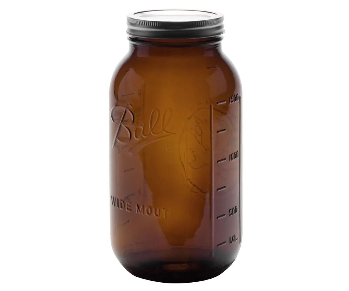 Picture for Ball Jar Amber Ball Collection Elite Wide Mouth, 64 oz, pack of 2