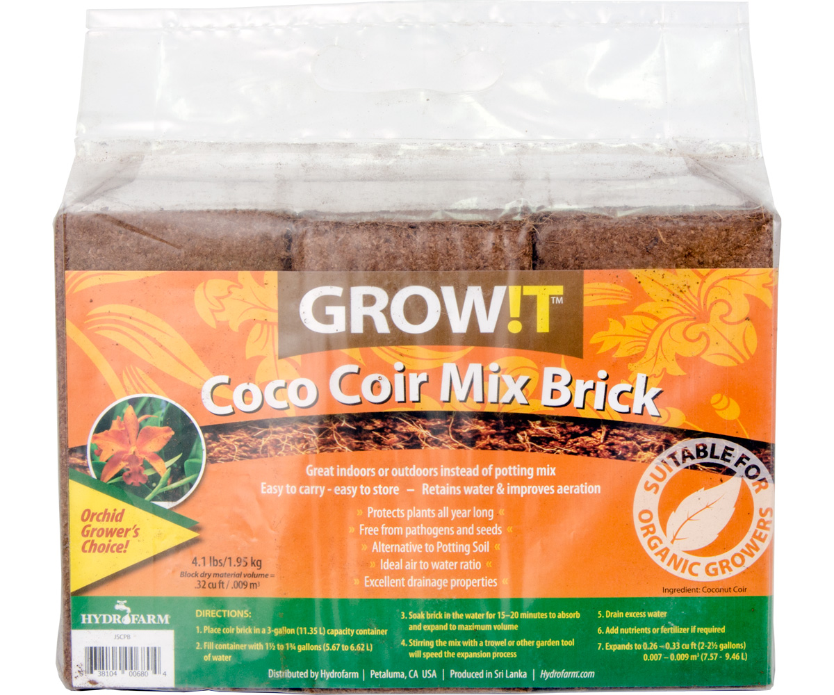 Picture for GROW!T Coco Coir Mix Brick, pack of 3