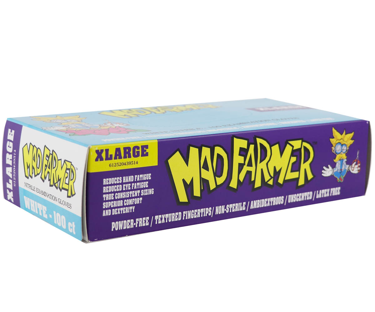 Mad Farmer White Nitrile Horticulture Gloves, Size XL - Image 3