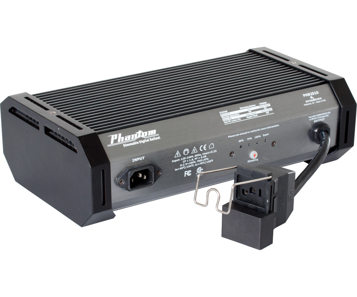 Phantom II PHB2010 1000 Watt 120/240 Voltage Dimmable Digital Grow Light Ballast 