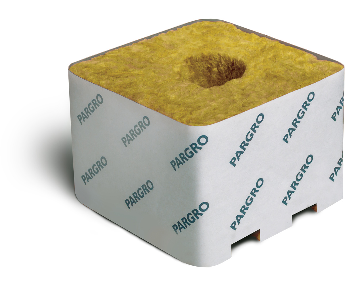 Picture for Grodan Pargro Jumbo, 6 x 6 x 4, w/Hole, Case of 64