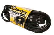 Picture of Heavy Duty 3 Outlet Power Strip / Extension Cord, 120V, 12'