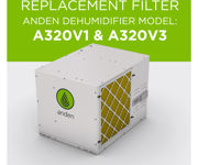 Image Thumbnail for Anden 5813 Replacement filter for Anden Dehumidifier Model A320V1, A320V3