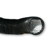 Picture of C.A.P. Black Lightproof Ducting w/Clamps, 4" - 25'