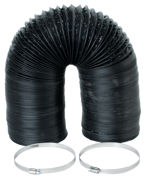 Image Thumbnail for C.A.P. Black Lightproof Ducting w/Clamps. 6" - 25'