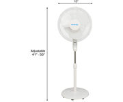 Image Thumbnail for Hurricane Supreme Oscillating Stand Fan w/ Remote 16"