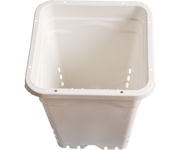 Image Thumbnail for Active Aqua 12" x 12" Square White Pot, 12" Tall, case of 24