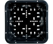 Image Thumbnail for Active Aqua 6" x 6" Square Black Pot, 8" Tall, case of 50