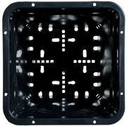 Image Thumbnail for Active Aqua 9" x 9" Square Black Pot, 10" Tall, case of 24