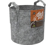 Image Thumbnail for Dirt Pot Flexible Portable Planter, Grey, 5 gal, with handles