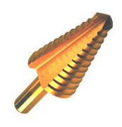 Image Thumbnail for The Stepper Titanium Step Drill Bit, 1/4" to 1 3/8"
