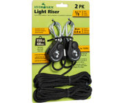 Image Thumbnail for Hydrofarm Light Riser Hanging System w/Push Button Release, 1/8"
