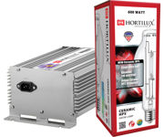 Image Thumbnail for Hortilux Ceramic HPS Lamp and Ballast Kit, 600W, 120/240V
