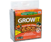 Image Thumbnail for GROW!T Organic Coco Coir Planting Chips, Block