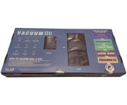 Image Thumbnail for Trapper's Choice 11.5" x 24" Black/Clear Vacuum Seal Bags (5Mil) Pack of 100
