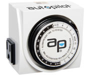 Picture of Autopilot Dual-Outlet Analog Grounded Timer, 1725W, 15A, 15-Minute On/Off, 24 Hour