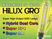 Picture of Ushio Super HPS (High Pressure Sodium) Lamp, 400W
