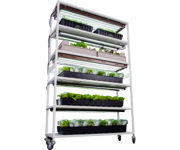 Image Thumbnail for Vertical Grow Shelf System, 6 Shelves, w/Casters